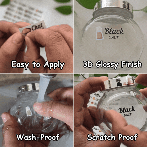 3D Kitchen Permanent Stickers