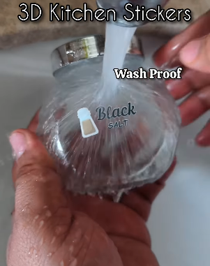 3D Kitchen Permanent Stickers